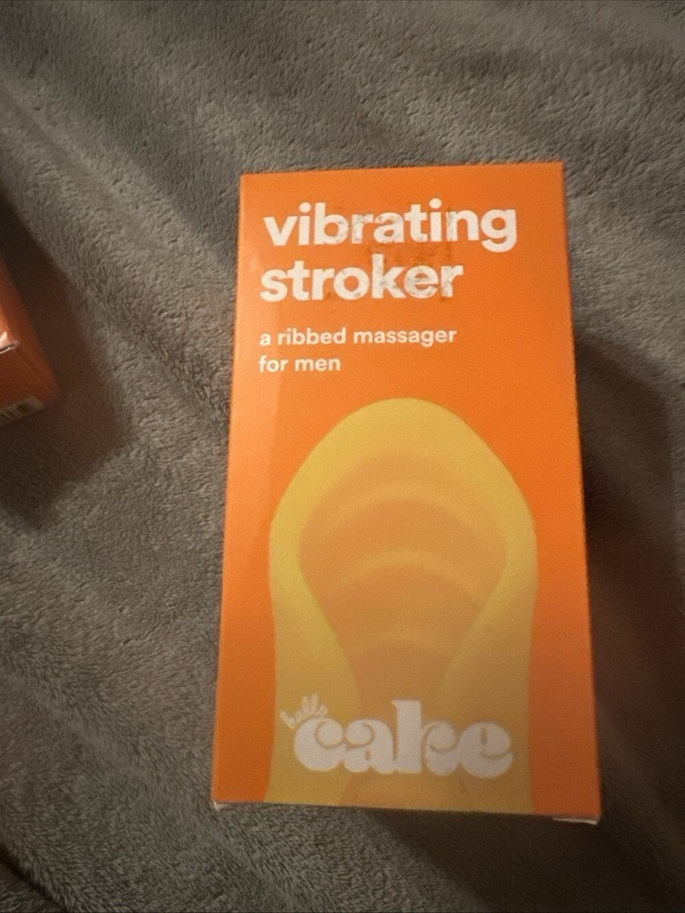 Men’s Vibrating Stroker Ribbed Massager Toy 10 Settings Pleasure